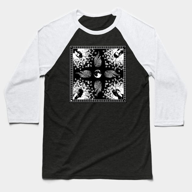 Final Fantasy XV - Ornate Tile Baseball T-Shirt by GysahlGreens